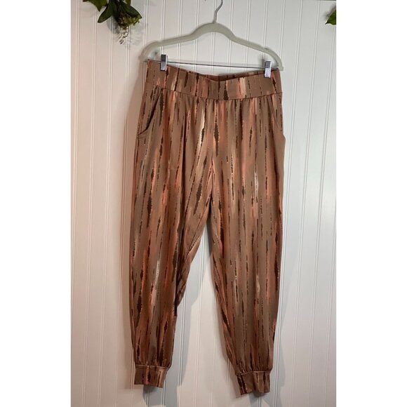 Laurie Felt LounGy By Giuliana Striped Jogger Pants Large - Picture 14 of 14